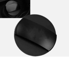 Cubierta de tapa de tanque de combustible de gasoil de aleación de aluminio negro para Golf TSI CC Tiguan R Line