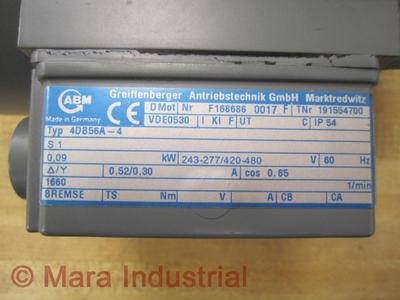 ABM 4DB56A-4 Motor F168686 0017 F VDE0530 | eBay