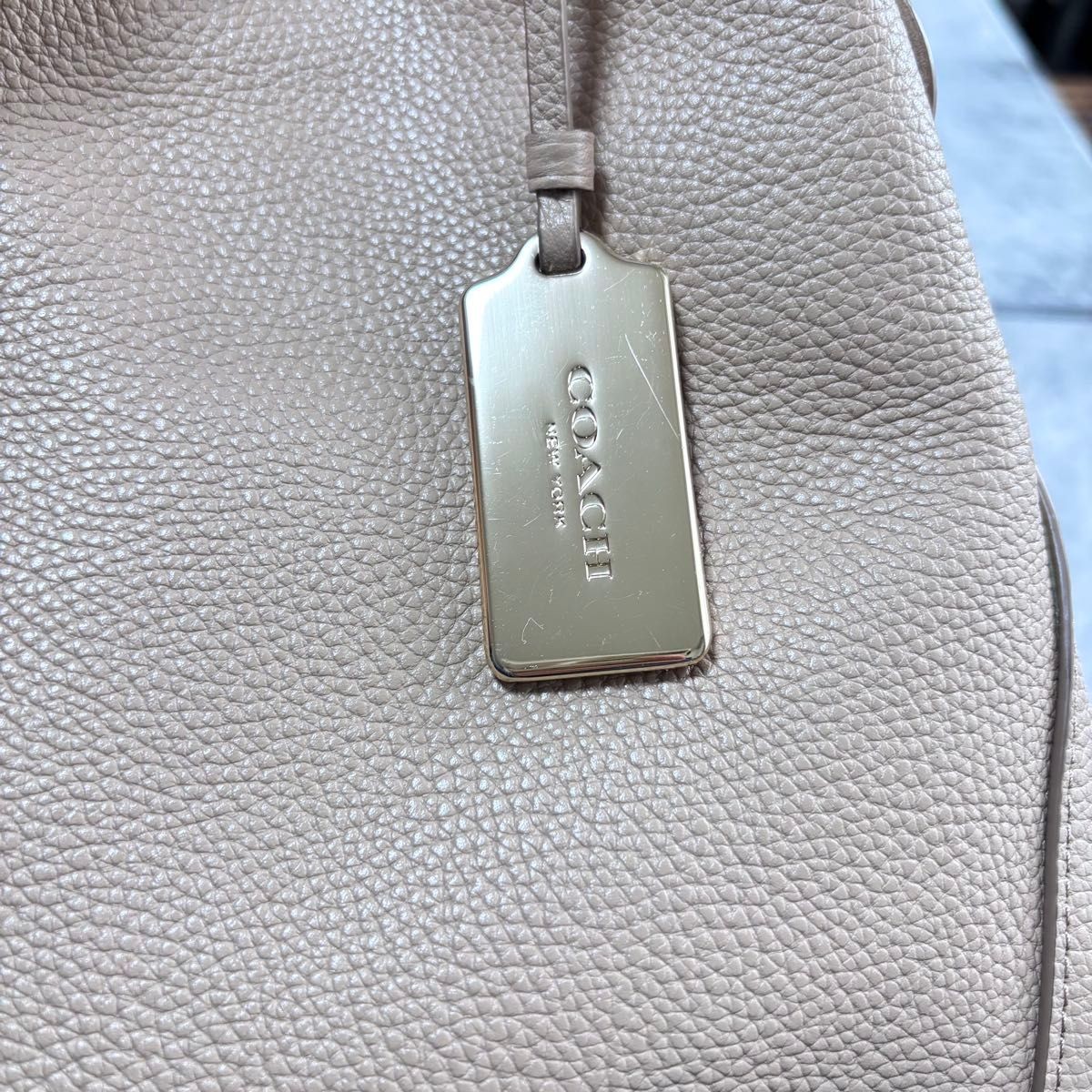 COACH Handbag Shoulder Bag Beige Large Mother Bag 11a thumbnail 9