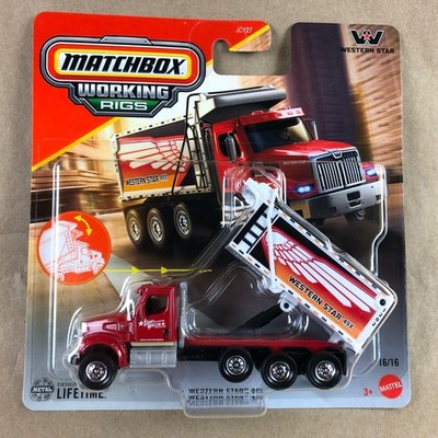 Matchbox 2025 Working Rigs Western Star 49X Dump Truck Red 16/16 JCY27