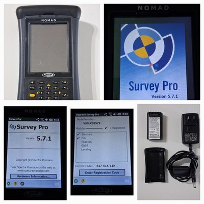 Trimble Nomad Spectra Precision (800B) With Survey Pro 5.7.1. In Good Condition.