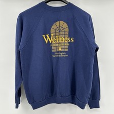 Vintage WVU Football Wellness Program Crewneck Sweatshirt Men’s L USA Made 90s
