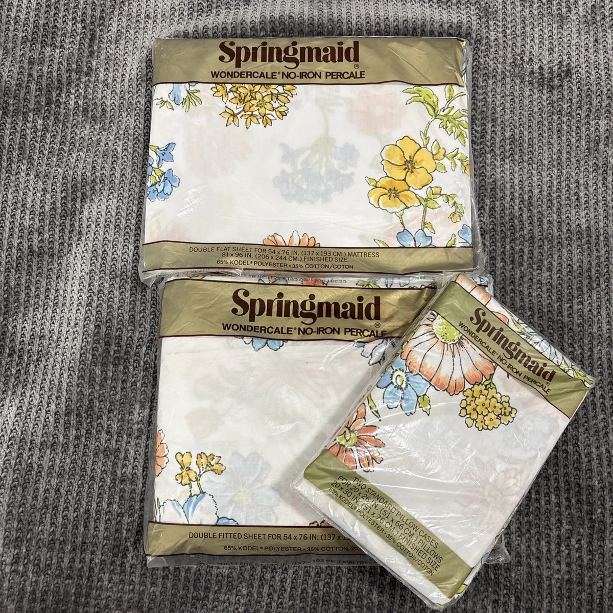 USAヴィンテージSpringmaid Marvelaire ダブルシーツ USAヴィンテージSpringmaid Marvelaire ダブルシーツ｜VINTAGE