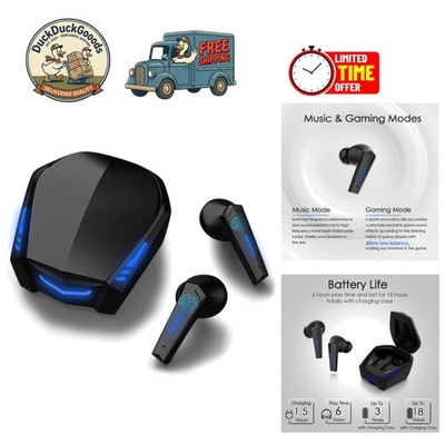 Bluetooth 5.2 Noise Cancelling Earbuds: Waterproof, Touch Control & 65ms Latency