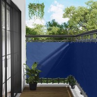 Balkonsichtschutz 110 X 500 Cm Oxford-Stoff Rechteckig Blau