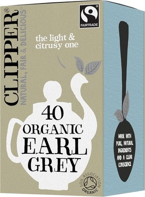 Clipper Bio Earl Grey Teebeutel | Natur, 40 Stück (1er Pack) 