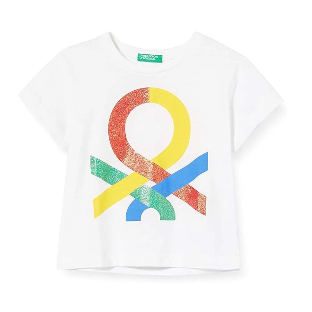 United Colors Of Benetton T-Shirt 3096C10AS Écru Regular Fit