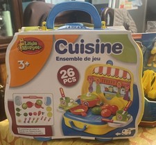 Little Moppet Kids Kitchen Playset Cuisine 26 Pcs w/ Carrying Case 3 