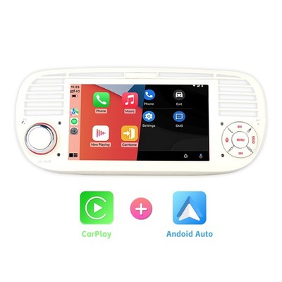 Autoradio BT Android Auto Fiat 500 2007-2015 DAB FM/AM CarPlay RDS SWC AHD IPS