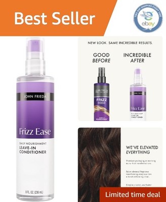 Frizz Ease Leave-In Conditioner Spray: 8 Fl Oz Anti-Frizz for All Hair Types