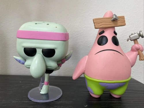 Funko Pops #559 And #560 Squidward Tentacles And Patrick Star *loose*