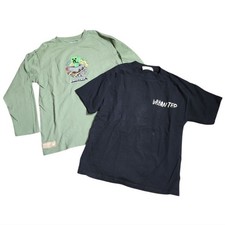 Zara Kids Bundle Green Black Long Short Sleeve Tees Sz 8-9 Cm130 Gamer School