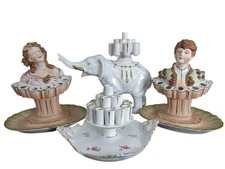 4 1950's Figural holder Ashtrays Germany, Czechoslovakia, Ardalt Japan