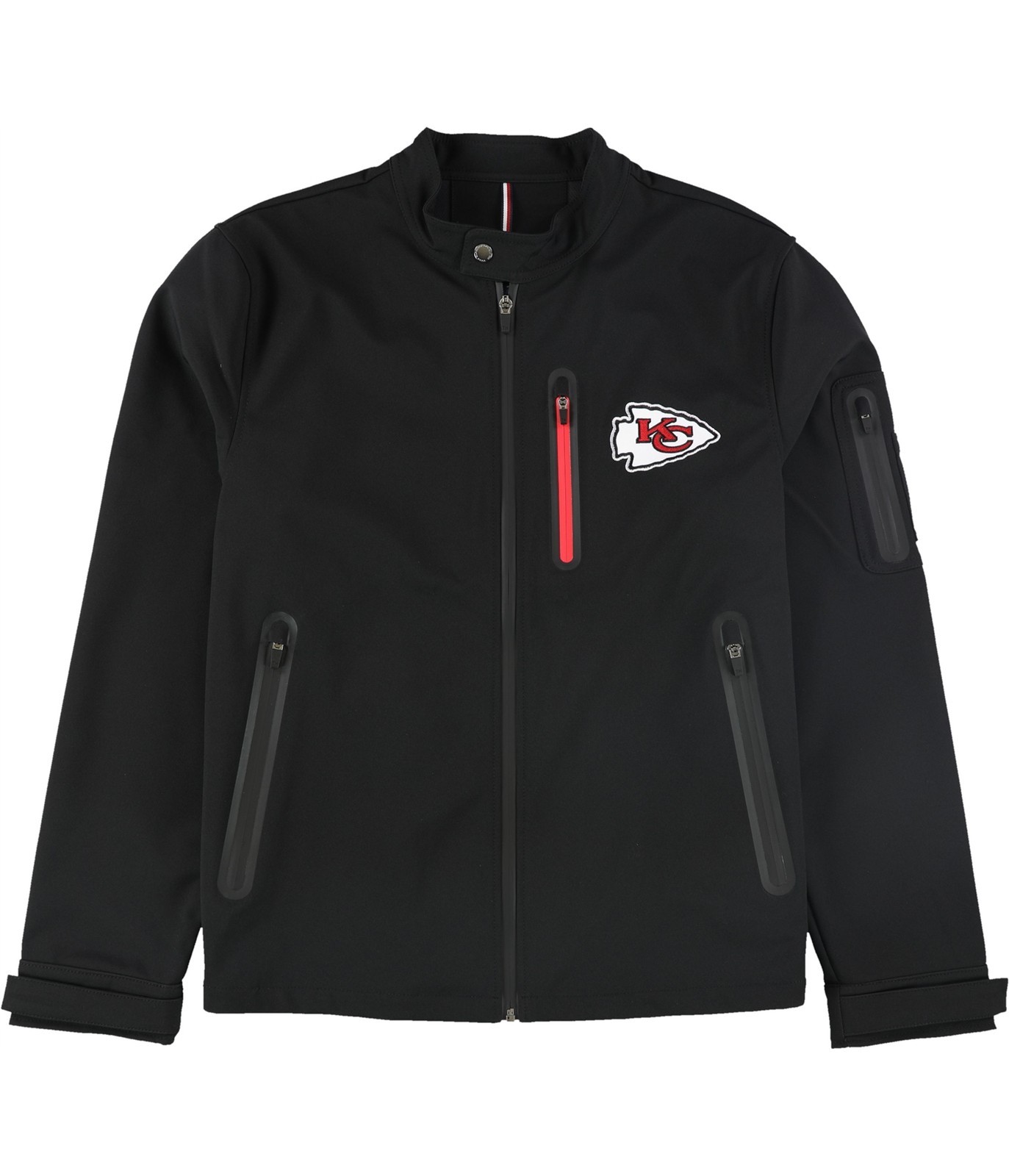 Мужская куртка Tommy Hilfiger Kansas City Chiefs черная среднего размера обычная 13390₽