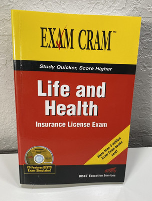 Life and Health Insurance License Exam Cram - Paperback w/ CR-ROM - VERY GOOD