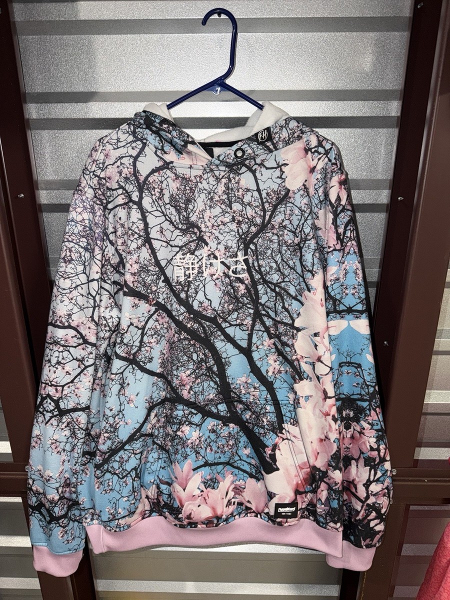 Freshhoods XL Cherry Blossom Sakura Tree Graphic Hoodie Sweatshirt
