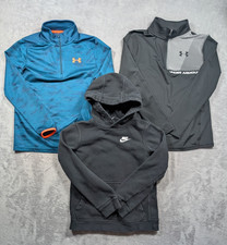 Under Armour Nike Sweatshirt Youth Size Medium Lot of 3 Casual Streetwear