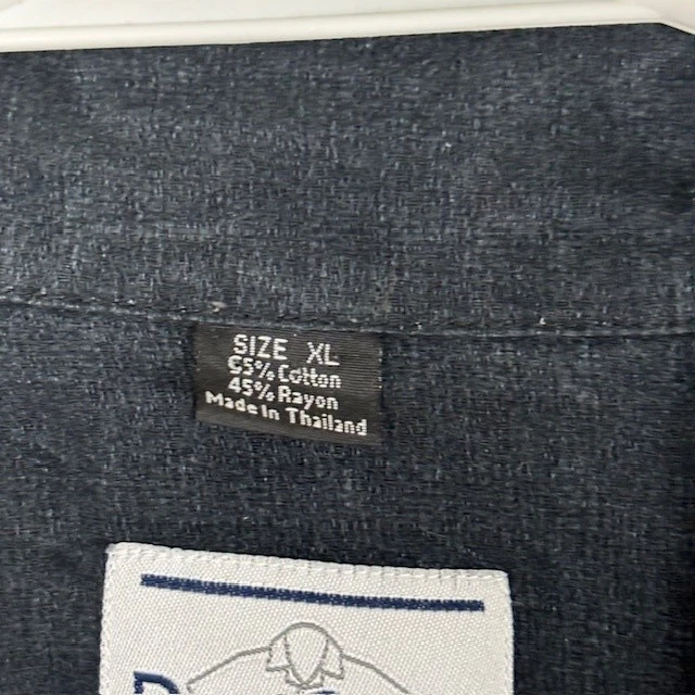 David Carey Shirt Mens XL Black Orange Guitar Music Notes Button Up Camp Casual - Image 4 of 4