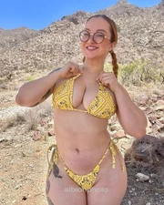 8x10 EMMA MAGNOLIA GLOSSY PHOTO hot sexy thick bikini thong g string model