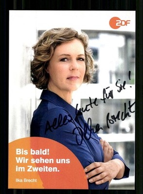 Ilka Brecht ZDF Frontal 21 Autogrammkarte Original Signiert ## BC 233933