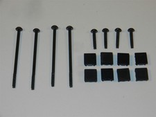 Set of 8 OEM Replacement Fat PlayStation 2 PS2 Screws  Covers  Rubber Feet