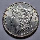 1886-P MORGAN $1 Dollar 90% Silver Coin ~ Original Brilliant Uncirculated BUnc ~