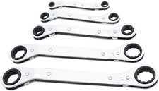 Lang Tools Ratcheting Offset Wrench Set 5-Piece SAE