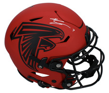 Bijan Robinson Autographed Falcons RAVE Speedflex Authentic Helmet Beckett