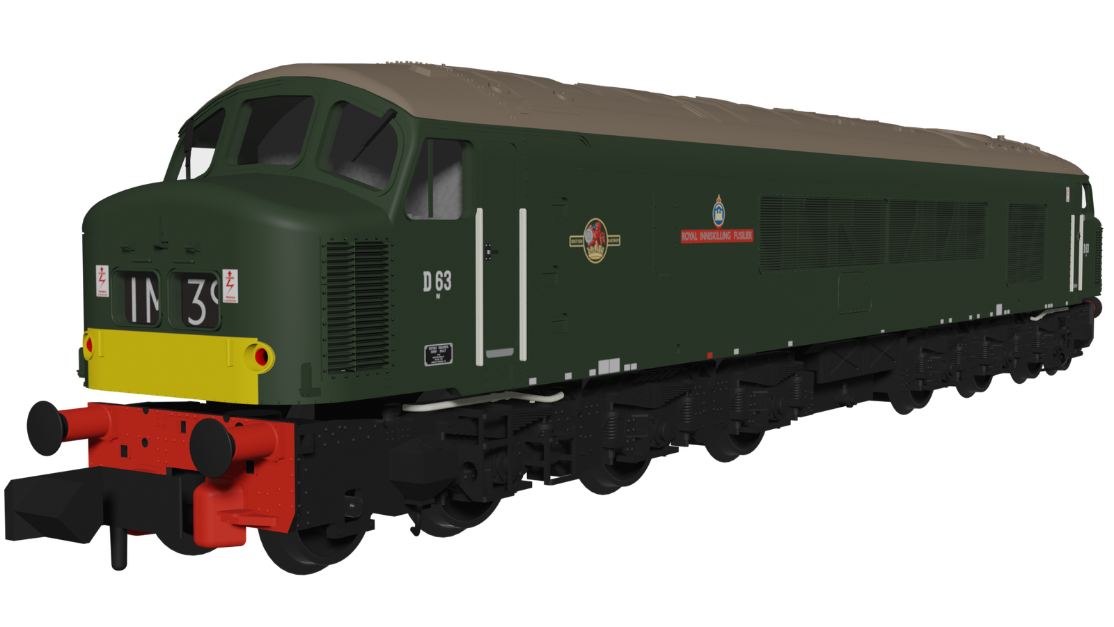 Rapido 948103 Class 45 D63 ""Royal Inniskilling Fusilier"" BR Economy Green - N...