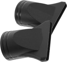 2 Pcs Black Blow Dryer Nozzle Narrow Concentrator for 4.3-4.5cm Diameter
