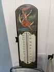 Vintage Miller High Life Beer Wall Thermometer 23"" X 7” Wooden Sign Barometer.