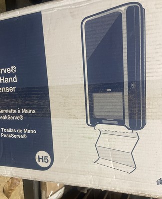 Tork PeakServe 552528 Continuous Hand Towel Dispenser Black H5, High Capacity |