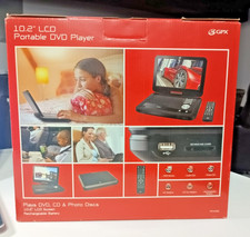 GPX 10" LCD Swivel Screen Portable DVD Player With Accessories PD1053B - NEW  