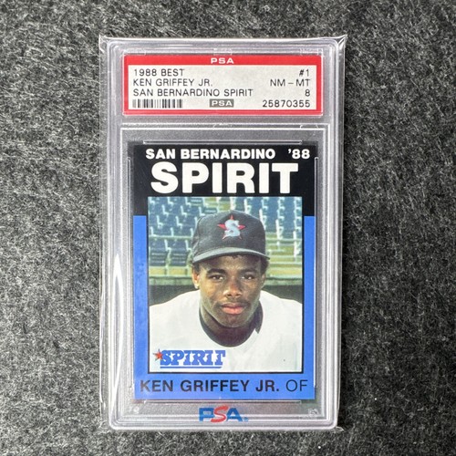 Best 1988 San Bernardino Spirit Ken Griffey Jr. Rookie #1 PSA 8 Cert 25870355