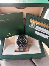 Rolex Air-King schwarzes Zifferblatt Herrenuh...