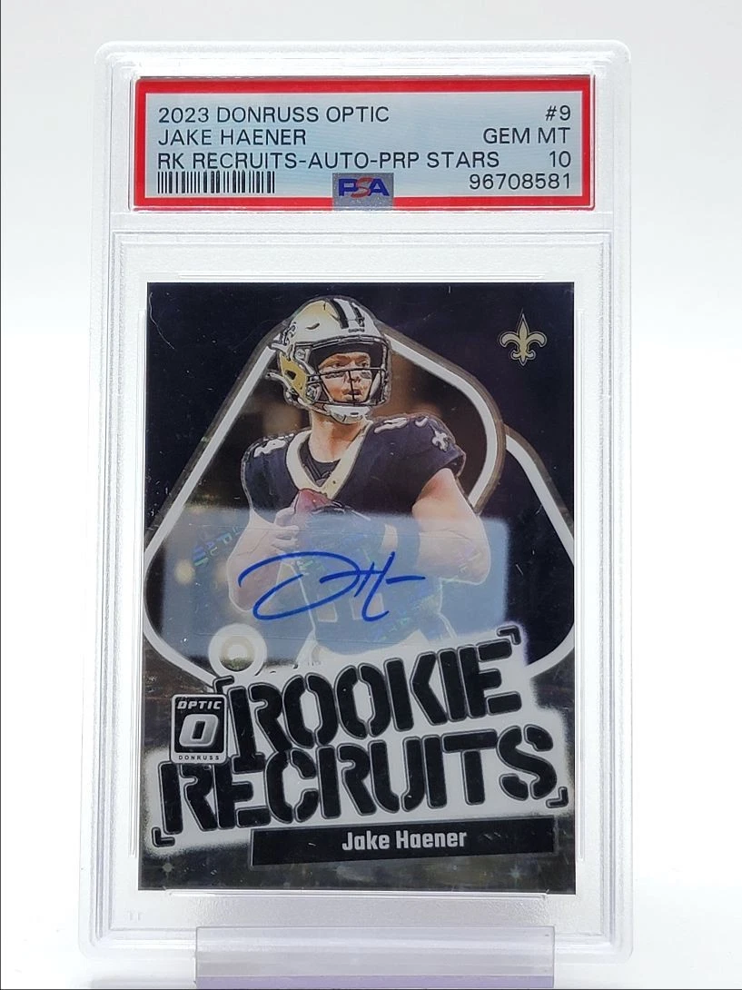 Jake Haener Panini Donruss Optic Rookie Recruits #9 Purple Stars