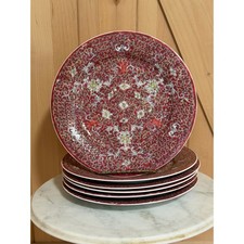 Vintage Chinese Famille Rose Porcelain Plates - Set of 6