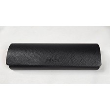 Prada Eyeglasses Case Black Hard Clamshell Authentic Designer Glasses