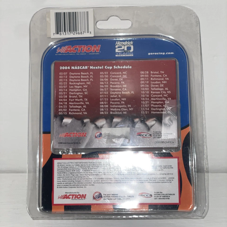 2004 Terry Labonte #5 Kellogg’s Got Milk? NASCAR Action 1/64 Scale Diecast Boxed - Image 2 of 4