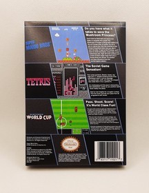 NES - Super Mario Bros. Tetris World Cup - Box Cover ONLY
