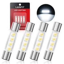 4Pcs LASFIT 6614F 6641 6612F 6615 29MM Festoon LED Vanity Mirror Sun Visor Light