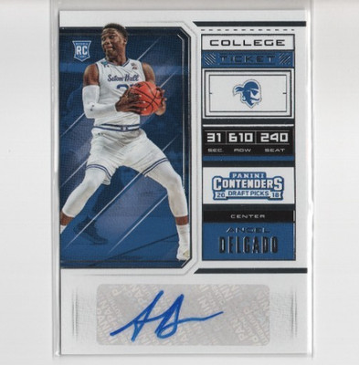 2018 Panini Contenders Draft Picks - College Ticket Angel Delgado #121 (AU, RC)