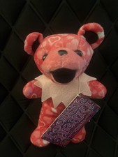 Vintage Grateful Dead 7  Bean Bear Plush  Foolish Heart  By Liquid Blue RARE NWT