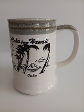 Made in Japan Vintage Aloha from Hawaii Mug 4 Islands Oahu Hawaii Maui Kauai