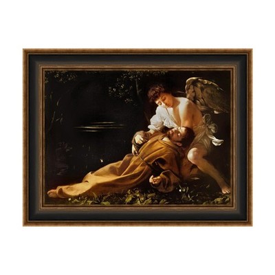 Framed Wall Art St. Francis in Ecstasy by Michelangelo Merisi da Caravaggio