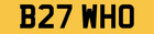 THE WHO SCOOTER BOY 1984 PRIVATE NUMBER PLATE B27 WHO LAMBRETTA VESPA BRI JAM