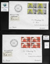 WC1_15716. SAN MARINO. Covers w. 1965-1966 Espresso CROSSBOW sets.