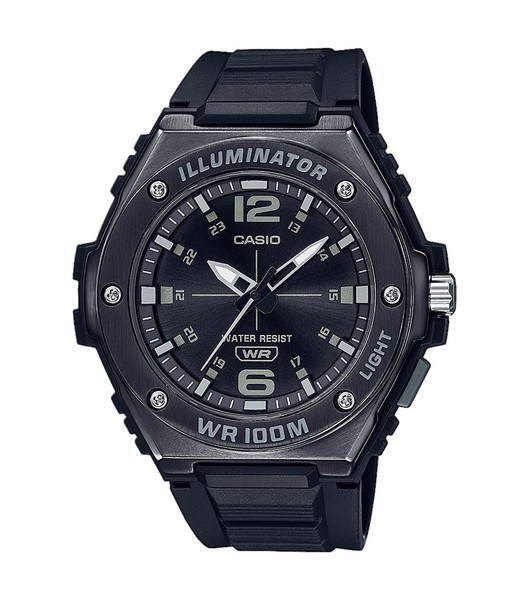 Casio Armbanduhr MWA-100HB-1AVEF Analog Deutlich Casio Collection Resin Schwarz-image