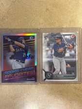 2022 Bowman ROY Favorites Refractor Cal Raleigh & Bowman base RC's