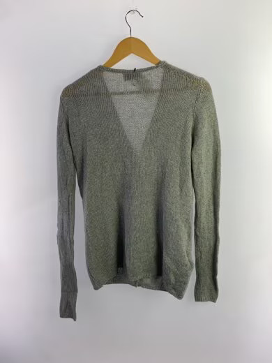 PRADA/L/V-neck knit cardigan (thin)/40/Cashmere/GRY/0000ET-Z007L thumbnail 2